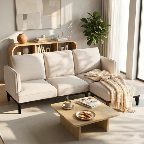 Shaped sectional sofa 3 - sofa,