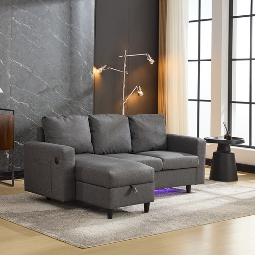 Shaped couch sofa with - l-shaped,