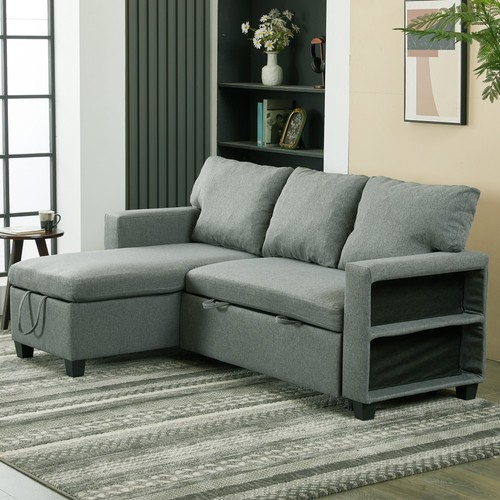 Shaped sofa bed with - sofa,