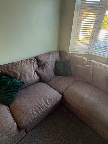 Scs grey polyester corner - corner, sofa