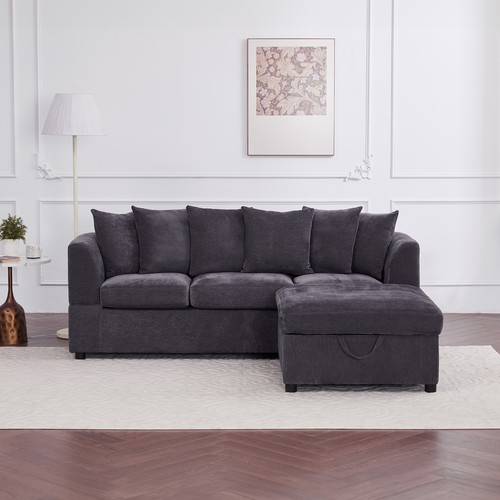 Modern shaped corner sofa - modern, l-shaped