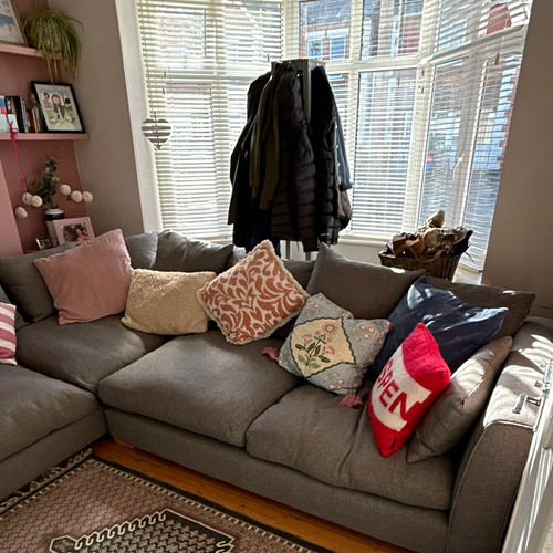 Dfs grey fabric shape corner - dfs, l-shape