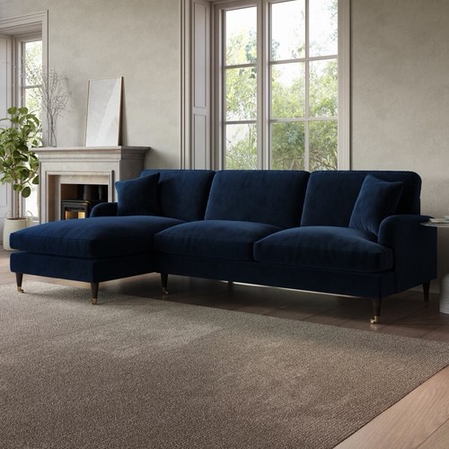 Seater sofa shaped velvet - sofa,