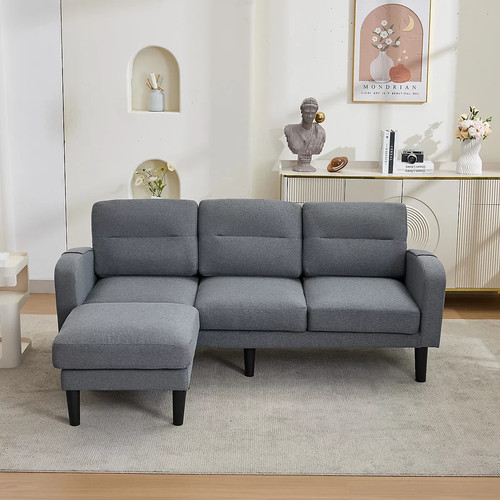 Cotton and linen sofa - and, corner