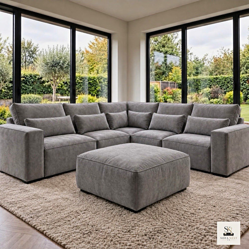 Sofa nest seater l shape - sofa, 5-seater