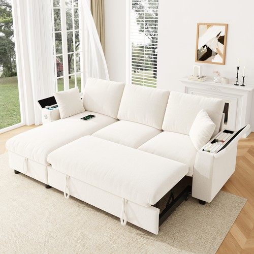 Corner sofa bed shaped - bed, l-shaped