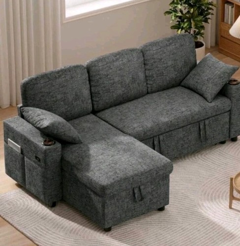 Shaped sofa bed - bed, 3
