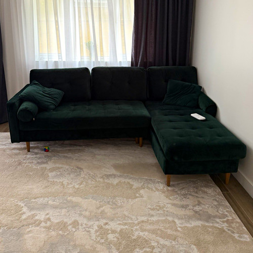 Wayfair green velvet shape - velvet, l-shape