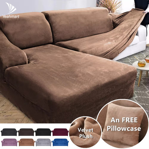 Velvet sofa cover thick - velvet,