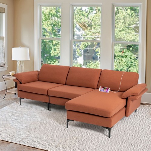 Modular shaped seater sofa - l-shaped, 3-seater