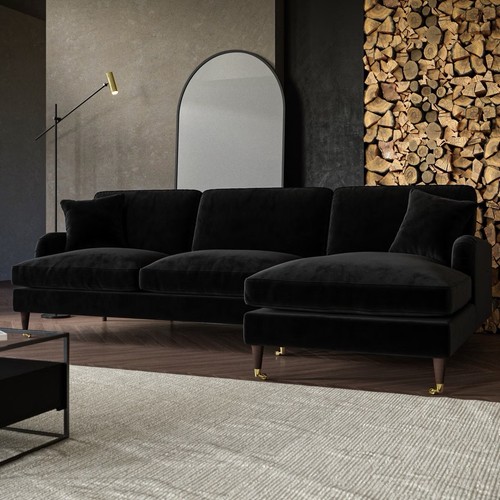 Seater sofa shaped velvet - 4,