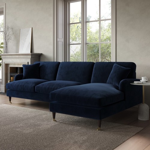Seater sofa shaped velvet - seater,
