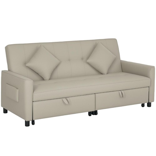 Seater beige velvet bed - beige,