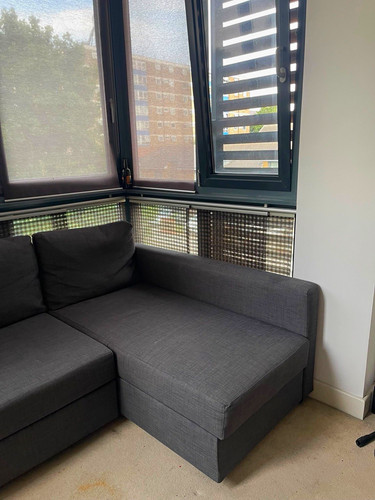 Grey corner sofa bed - grey,