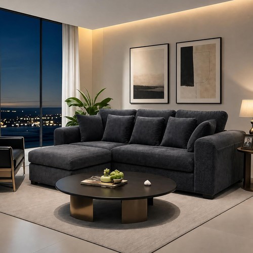 Jumbo cord corner - cord, sofa