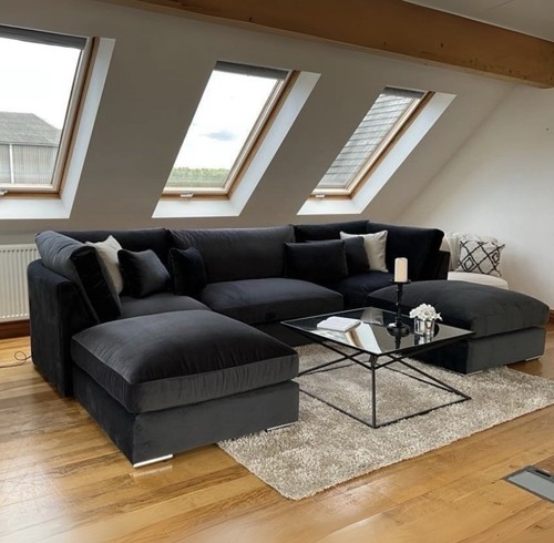 Living room shaped sofa - shaped,