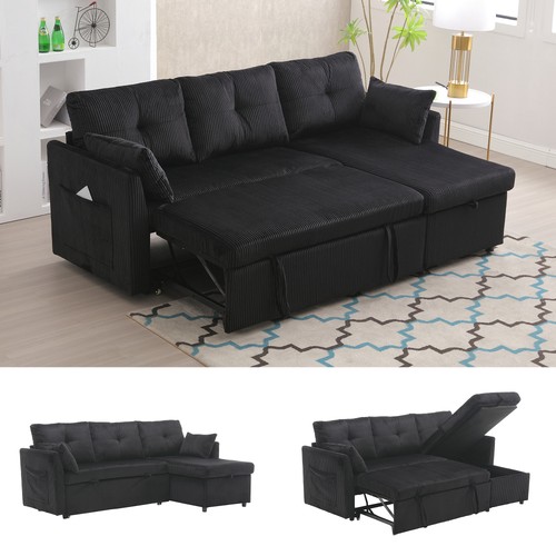 Corner sofa with storage - sofa,