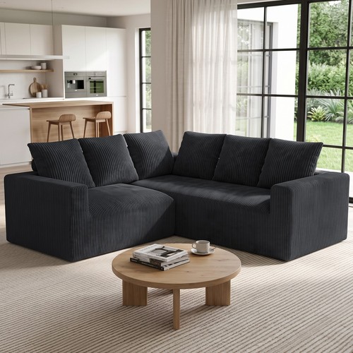 Corner sofa shaped - 3+2, 6
